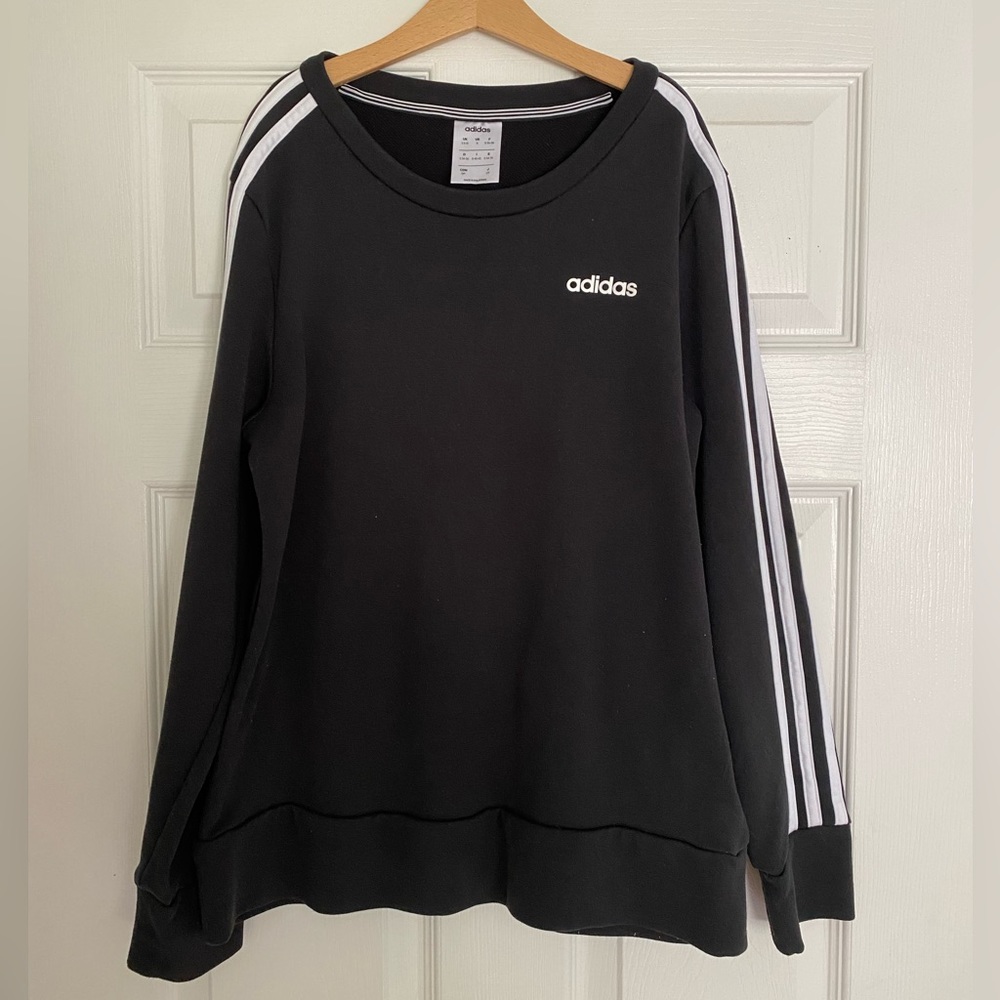 Women’s Black Adidas Crewneck